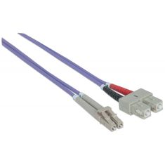 Intellinet Patch Cable F.O. LC/LC 2 Metros Duplex Multimode 50/125 OM4