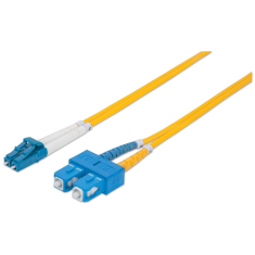 Intellinet Patch Cable F.O. LC/SC 2 Metros Duplex Single-Mode 9/125 OS2
