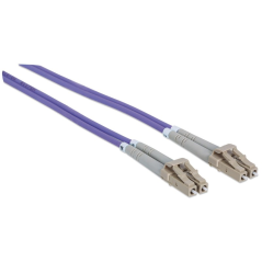 Intellinet Patch Cable F.O. LC/LC 2 Metros Duplex Multimode 50/125 OM4