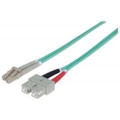 Intellinet Patch Cable F.O. LC/LC 2 Metros Duplex Multimode 50/125 OM3