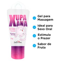 Gel Xupa Xana Gel Beijável Feminino 15G Hot Flowers