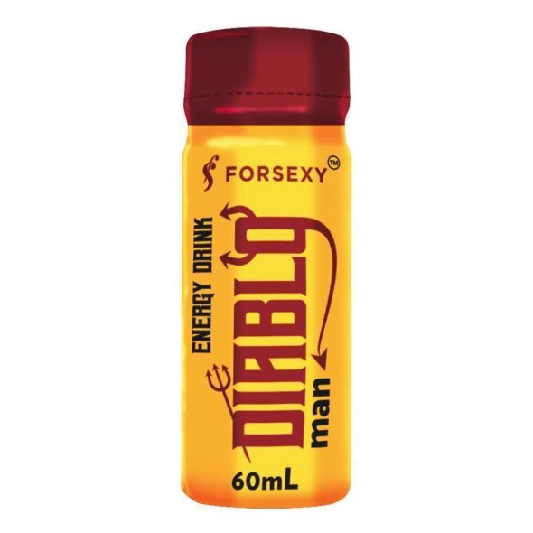 Energético Afrodisíaco Diablo Energy Drink Hot Excitante Masculino - 60ml