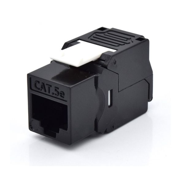 WP Rack Conector Keystone Cat5 UTP 180º - Preto