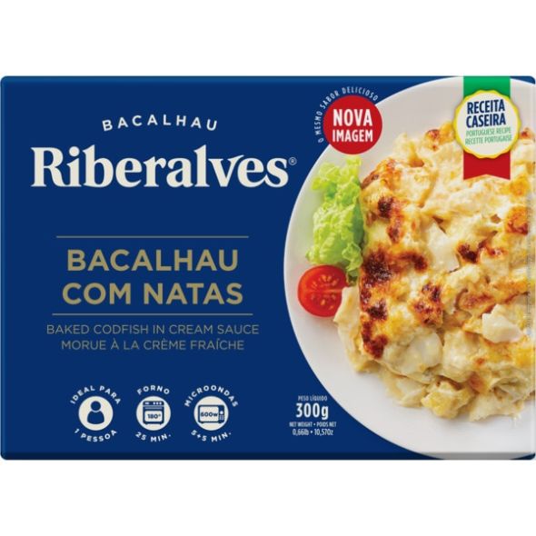 Bacalhau Com Natas Sacos 12x300g - Caixa 3,6kg